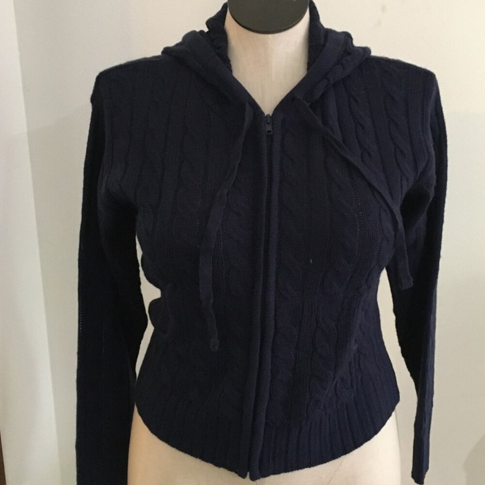 Blue Cardigan by No Comment Size Large NWT